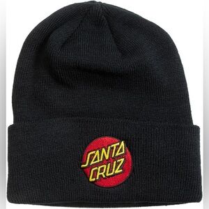 New Santa Cruz Classic Dot Long Shoreman Style Rib Knit Beanie